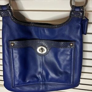 Cobalt blue Coach bag